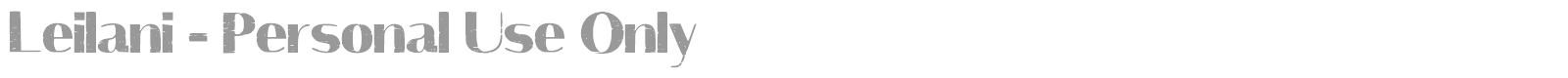 Leilani font preview